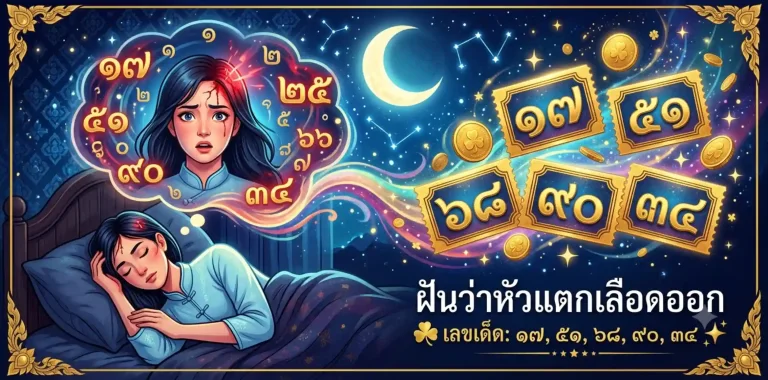 ฝันว่าหัวแตกเลือดออกเลขเด็ด ทำนายฝัน เผยความหมาย พร้อมเลขนำโชค